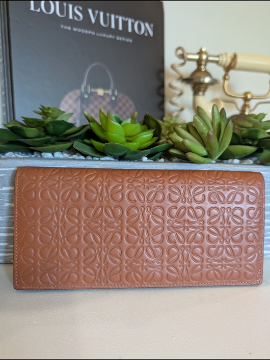Loewe Accessories - (SOLD) Loewe Embossed Leather Card Holder